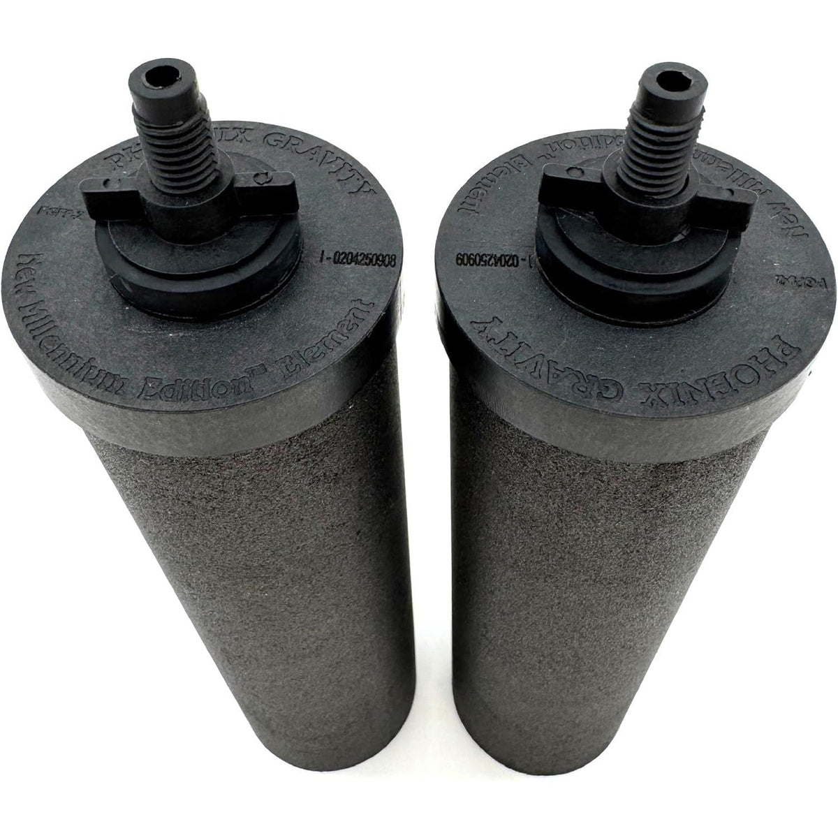 Close-up of two Phoenix Gravity New Millennium Edition filter elements